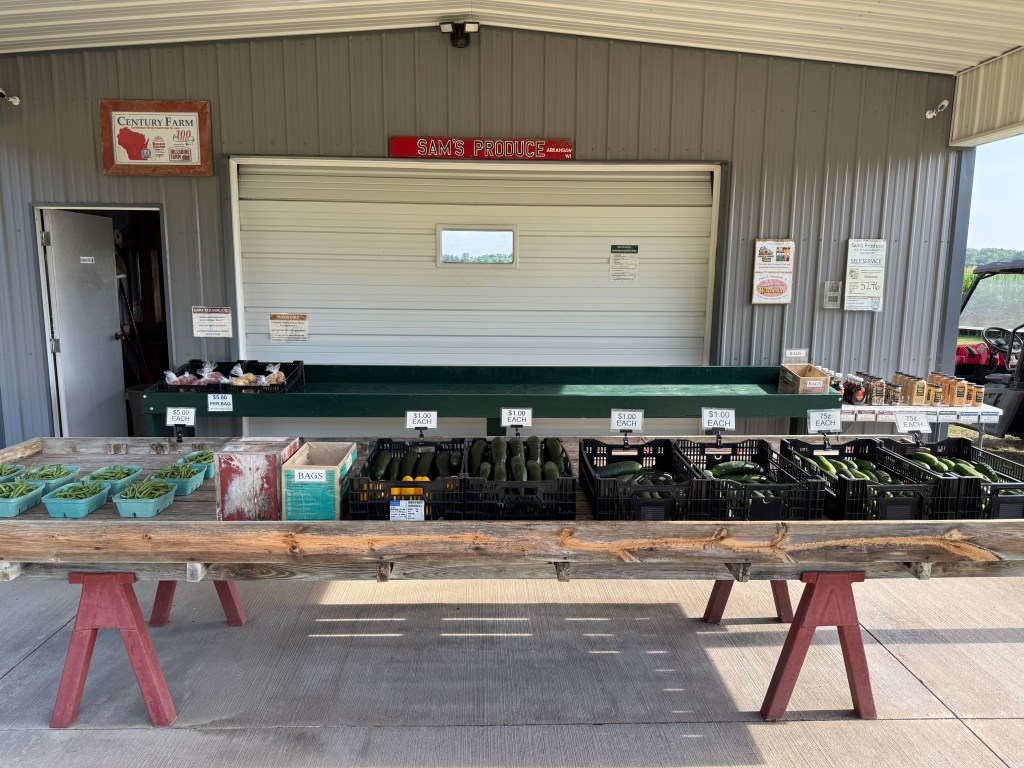 Opening Day at Roadside Stand in Arkansaw (Tuesday, July&nbsp;15th)