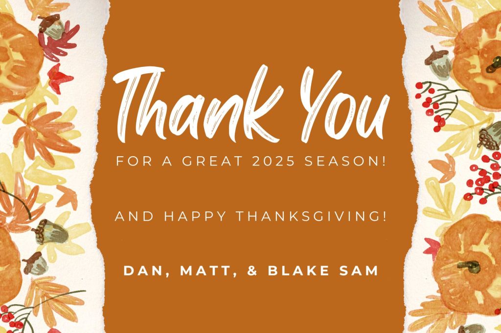 Thank You for a Great&nbsp;Season!